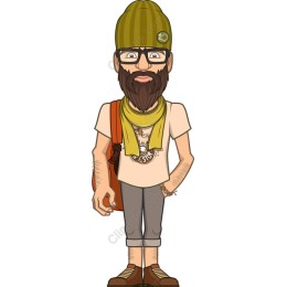 Trendy Bearded Man