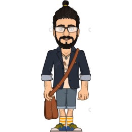 Stylish Urban Bearded Man