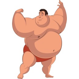 Cheerful Muscular Man