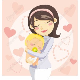 Adorable Mother and Baby