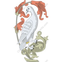 Elegant Floral Dove