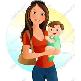 Charming Mother and Baby