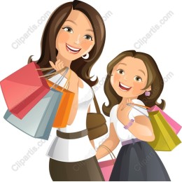 Mother and Daughter Shopping