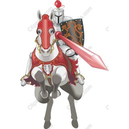 Valiant Knight on Horseback