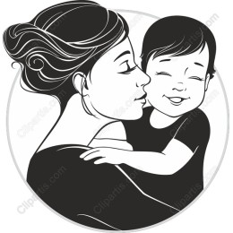 Mother and Child Embrace