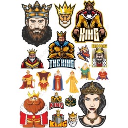 Royalty Clipart Set - Majestic Kings and Queens
