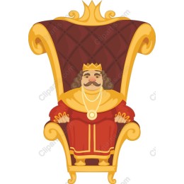 Regal King on Throne