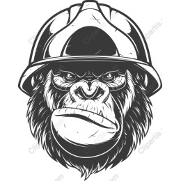 Fierce Gorilla Hard Hat