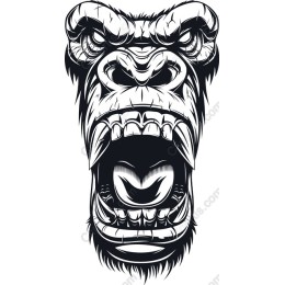 Fierce Gorilla Head