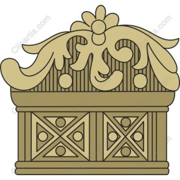 Vintage Decorative Pediment