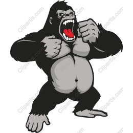 Fierce Roaring Gorilla