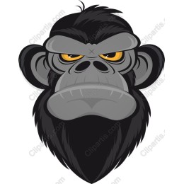 Fierce Gorilla Face
