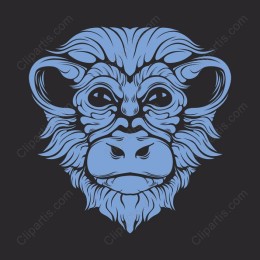 Stylized Monkey Face