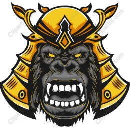 Samurai Gorilla Emblem