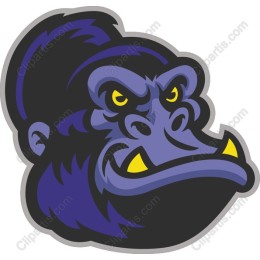 Fierce Gorilla Head