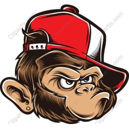 Fierce Cartoon Gorilla