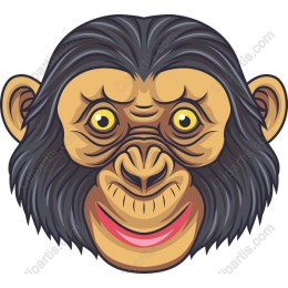 Cheerful Cartoon Monkey
