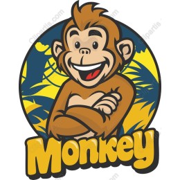 Charming Cartoon Monkey