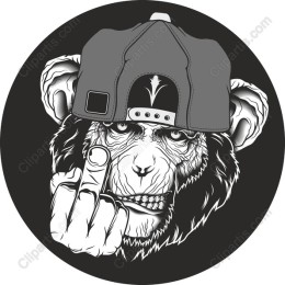 Edgy Rebellious Gorilla