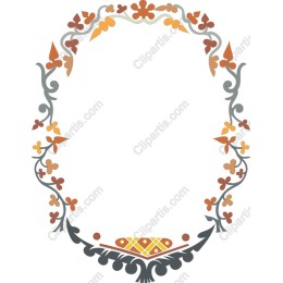 Elegant Floral Decorative Frame