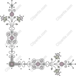 Floral Corner Ornament