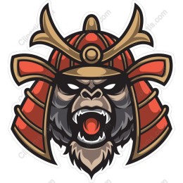 Samurai Gorilla Head