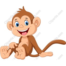 Cute Cartoon Monkey