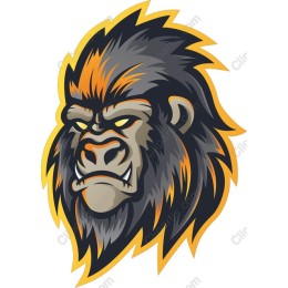 Fierce Gorilla Head