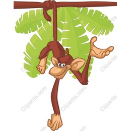 Cheerful Monkey Clipart
