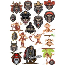 Fun & Fierce Monkey and Gorilla Collection