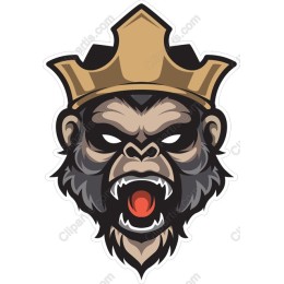 King Gorilla with Crown