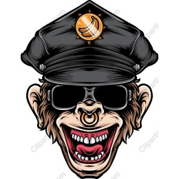 Cool Cop Monkey