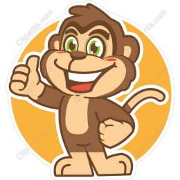 Friendly Thumbs-Up Monkey