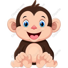 Happy Cartoon Monkey