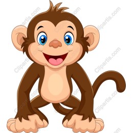 Playful Cartoon Monkey изображение