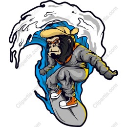 Gorilla Surfer