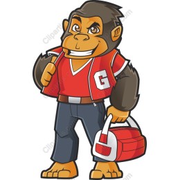 Charismatic Cartoon Gorilla