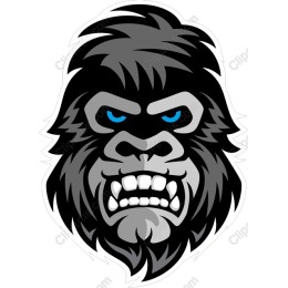 Fierce Gorilla Head