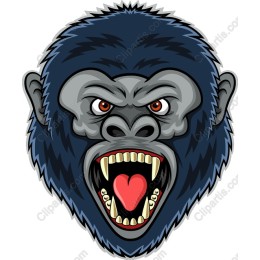 Fierce Gorilla Head