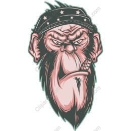 Tough Biker Gorilla