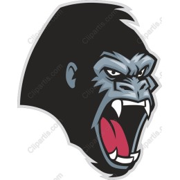 Ferocious Gorilla Head