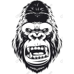 Fierce Gorilla Head