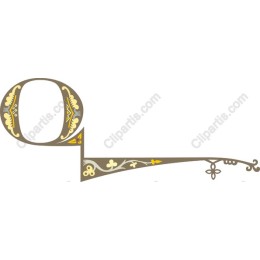 Elegant Floral Letter O