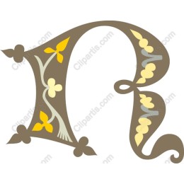 Elegant Floral Character R