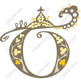 Floral Elegance Letter O