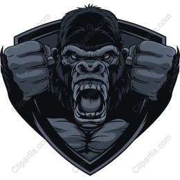 Fierce Gorilla Emblem