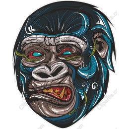 Fierce Gorilla Head