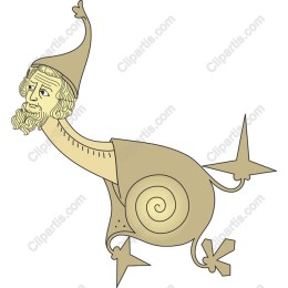 Whimsical Snail Character