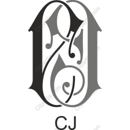 Elegant C J Monogram
