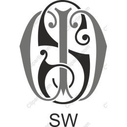 Elegant SW Monogram